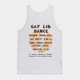 Gay Lib Dance (Vintage Australian Gay Liberation Poster) Tank Top
